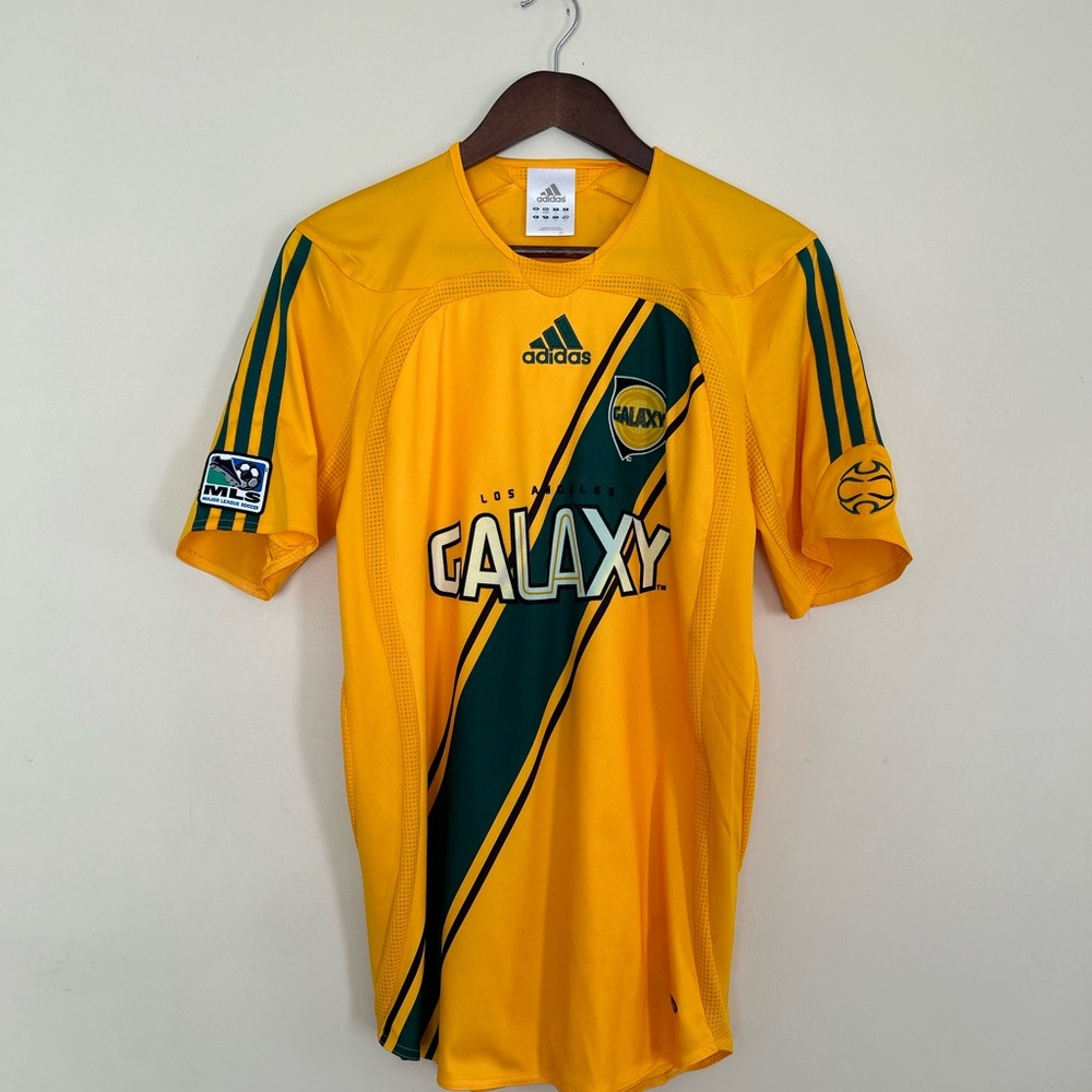 Los Angles Galaxy Vintage Adidas 05/06 Yellow Away Kit *BECKHAM* READ